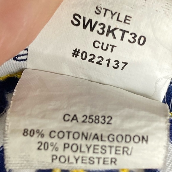 Sperry Topsider Anchor Striped Minidress Swim Cover Size S Blue & White - Picture 8 of 9